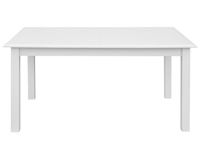 Stół rozkładany biały z drewna litego mechanizm rozkładania biały front INGRID
