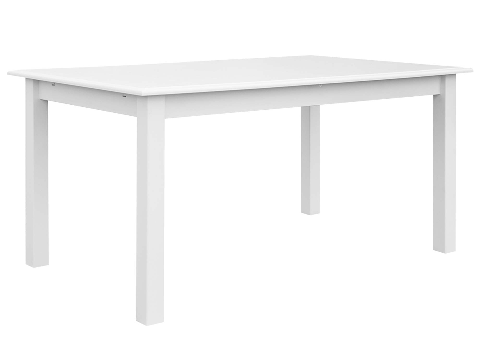 Stół rozkładany biały z drewna litego mechanizm rozkładania biały INGRID