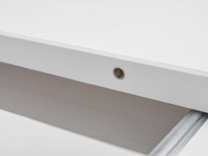 Miniaturka 9 - Stół rozkładany biały z drewna litego szczegóły INGRID