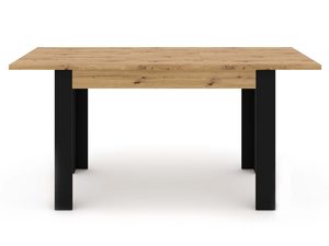 Miniaturka 3 - Rozkładany stół dąb artisan rozłożony front IRFAN