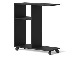 Miniaturka 2 - Stolik na kółkach czarny TINA