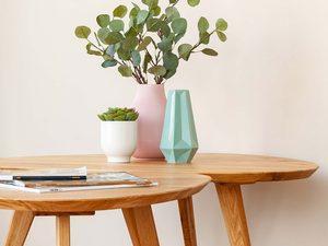 Miniaturka 2 - Ława owalna do salonu drewniana aranż LARS