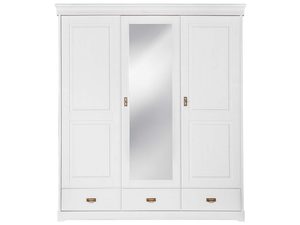 Miniaturka 2 - Szafa biała z lustrem trzydrzwiowa front ANADI