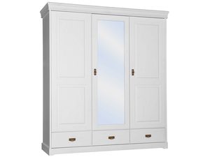 Miniaturka 3 - Szafa biała z lustrem trzydrzwiowa ikonka ANADI