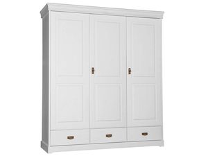 Miniaturka 4 - Szafa trzydrzwiowa biała bez lustra ANADI