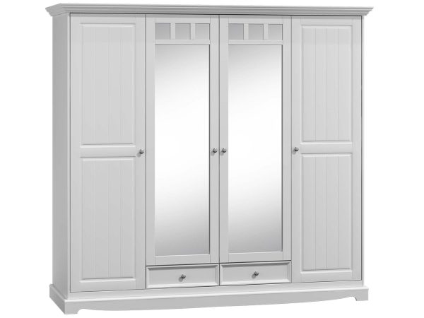 Czterodrzwiowa szafa drewniana INGRID