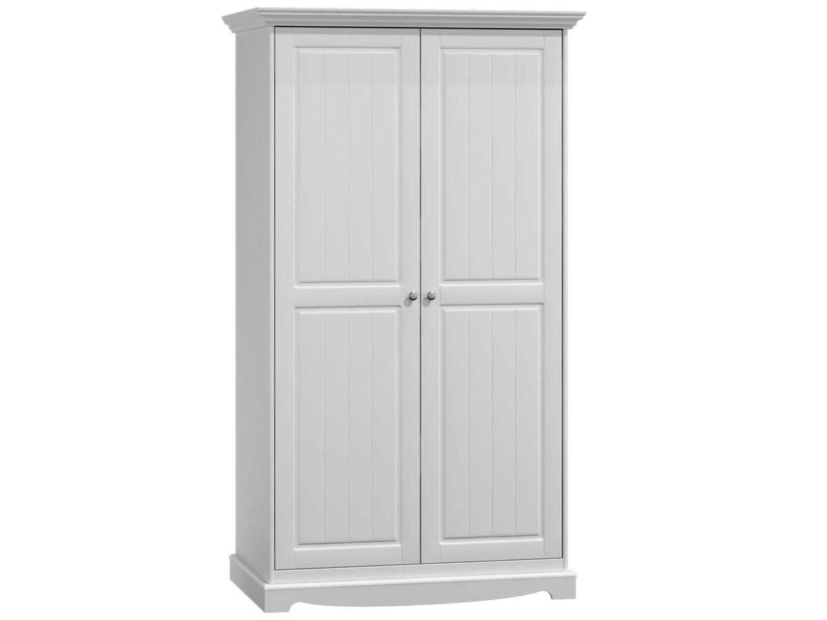 Klasyczna szafa biała dwudrzwiowa INGRID