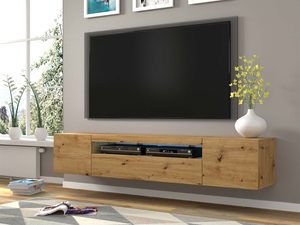 Miniaturka 24 - Wisząca szafka pod TV aranżacja artisan KISMET