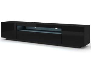 Miniaturka 4 - Szafka RTV 200 led czarny KISMET