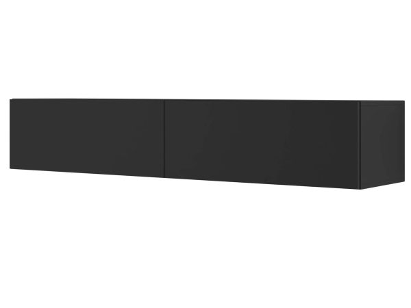 Industrialna szafka RTV czarna aranżacja miniaturka 160 AMIRA