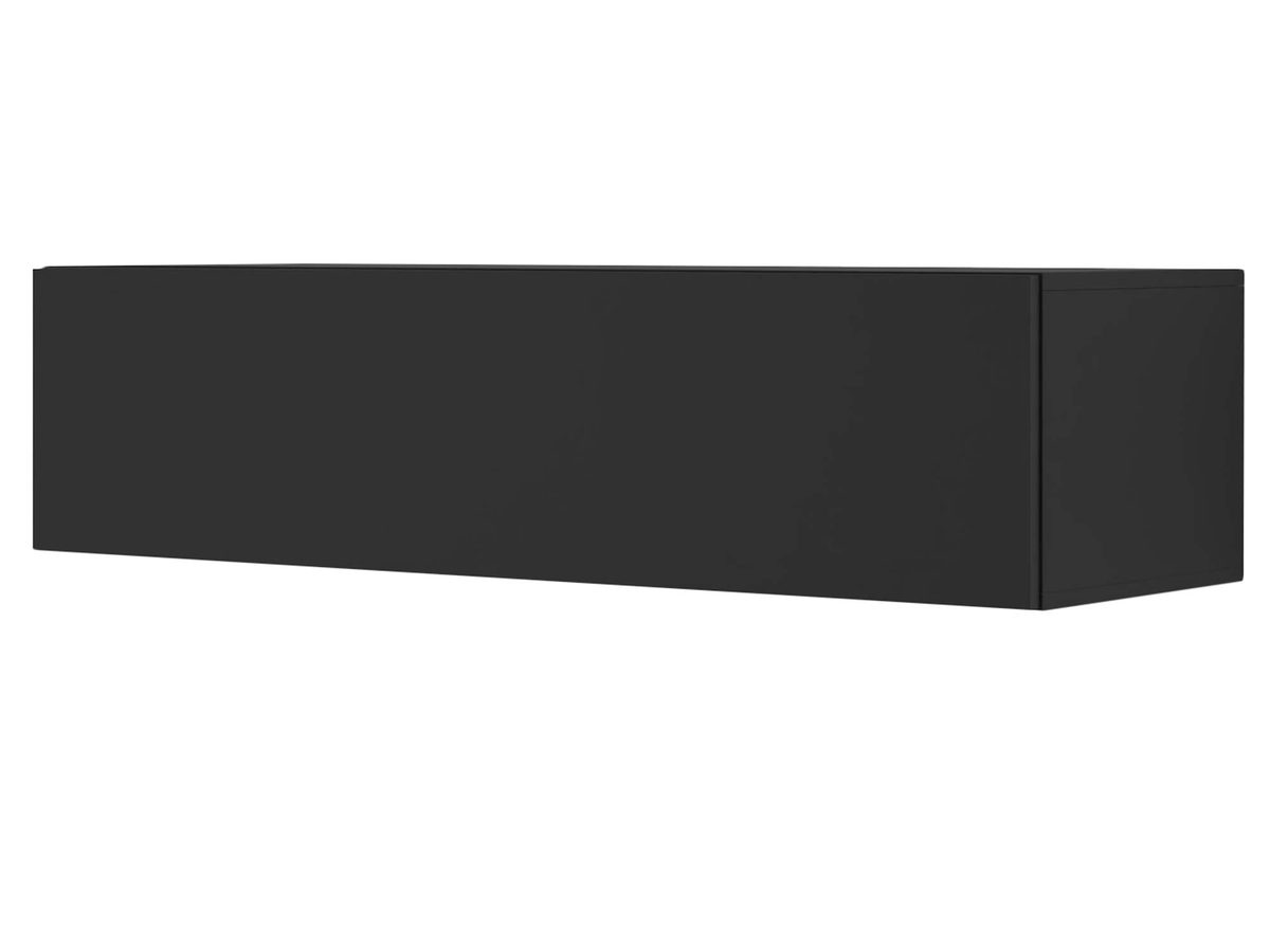 Matowa szafka RTV wisząca czarna 120 AMIRA