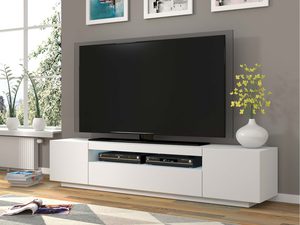 Miniaturka 16 - Szafka RTV 200 aranżacja biały mat KISMET