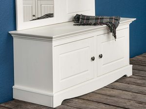 Miniaturka 3 - Biała szafka na buty do przedpokoju aranż INGRID