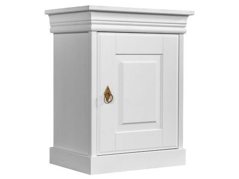 Szafka nocna na styl prowansalski biała ikonka ANADI