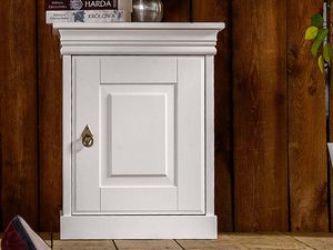 Miniaturka 8 - Szafka nocna na styl prowansalski biała aranżacja ANADI