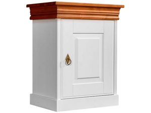 Miniaturka 3 - Szafka nocna na styl prowansalski biały sosna ANADI