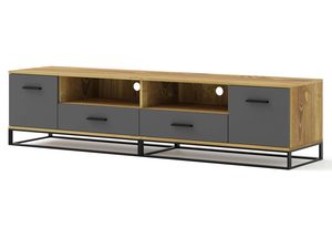 Miniaturka 2 - Szafka pod TV loftowa grafit miniaturka ERSOY