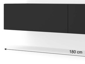 Miniaturka 7 - Czarna szafka pod TV 180 wymiary AMIRA