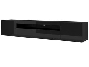 Miniaturka 16 - Wisząca szafka pod TV czarny mat KISMET