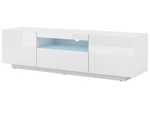 Miniaturka 12 - Stojąca szafka RTV 150 biały połysk led KISMET