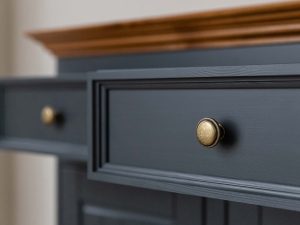 Miniaturka 15 - Solidna komoda z drewna litego szuflada grafit INGRID