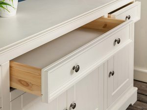 Miniaturka 14 - Solidna komoda z drewna litego szuflada duża INGRID