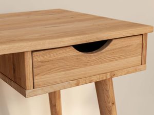 Miniaturka 11 - Biurko toaletka z litego drewna szuflada zbliż JENS