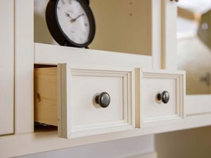 Miniaturka 3 - Kredens biały szuflady małe otwarte INGRID