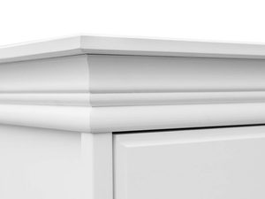 Miniaturka 12 - Komoda bieliźniarka z szufladami biały wieniec kąt ANADI
