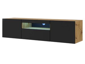 Miniaturka 4 - Wisząca szafka 150 czarny artisan mat led KISMET