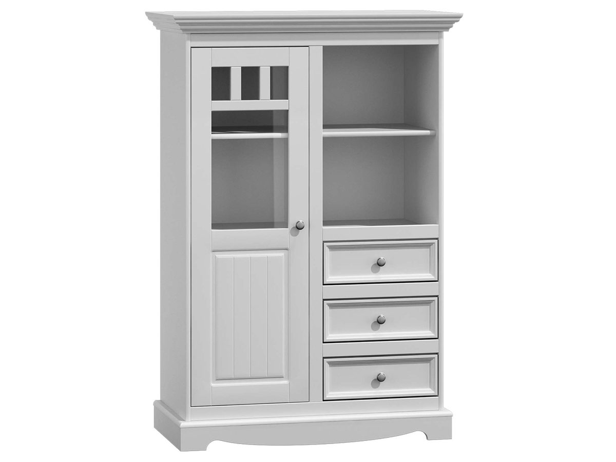 Mała witryna z litego drewna INGRID