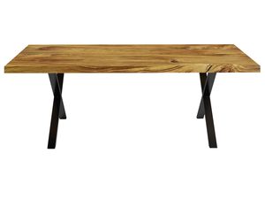 Miniaturka 1 - Drewniany stół o nieregularnej krawędzi i nogach w stylu loft