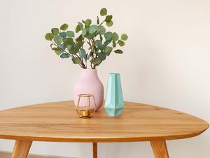 Miniaturka 4 - Ława owalna do salonu drewniana aranż zbliżenie LARS