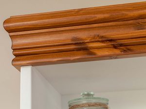 Miniaturka 18 - Biały regał biblioteczka biały sosna zbliżenie wieniec ANADI