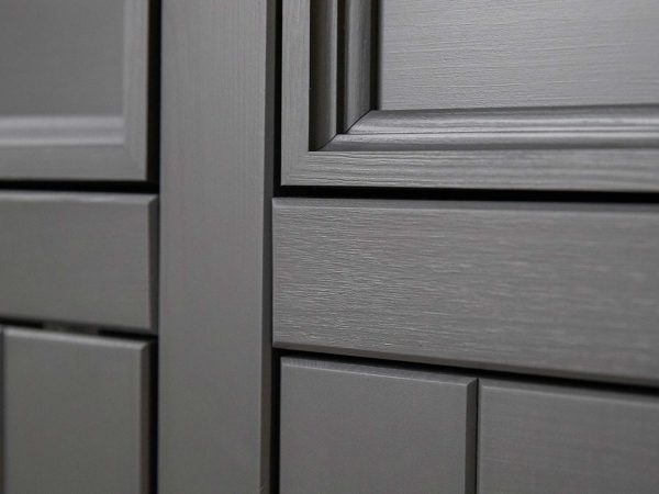 Witryna w stylu prowansalskim grafit frezy zbliżenie INGRID Witryna w stylu prowansalskim grafit frezy zbliżenie INGRID