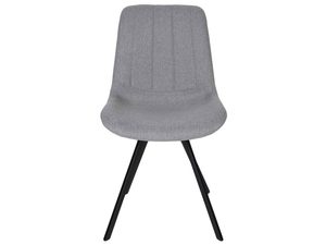 Miniaturka 1 - Krzesło szare z wyprofilowanym siedziskiem i metalowymi nogami