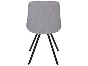 Miniaturka 4 - Szare krzesło kubełkowe z nogami typu pająk w stylu skandynawskim