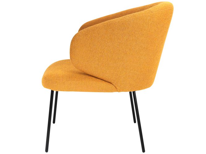 Fotel tapicerowany pomarańczowy profil LOMA 2