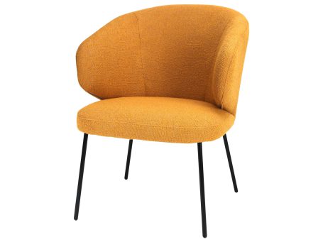 Fotel tapicerowany pomarańczowy LOMA 2