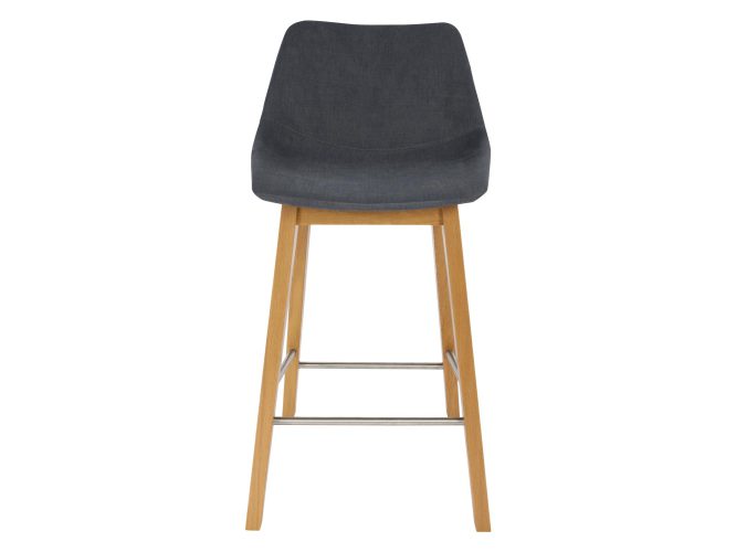 Krzesło barowe 65 cm drewniane przód ELSIE 2