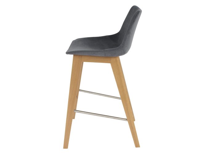 Krzesło barowe 65 cm drewniane profil ELSIE 2