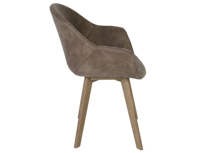 Tapicerowane krzesło na drewnianych nóżkach profil ROMA