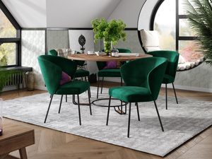 Miniaturka 3 - Krzesła butelkowa zieleń aranżacja jadalni LOMA