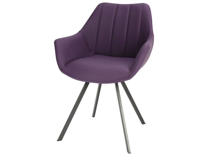 Fotel krzesło fioletowe ERIN 2
