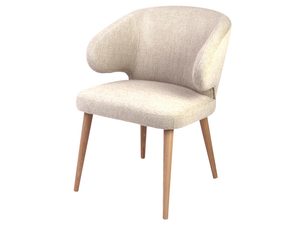 Miniaturka 1 - Krzesło beżowe LESLIE