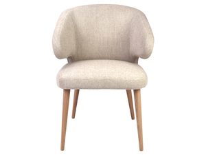 Miniaturka 3 - Krzesło beżowe front LESLIE