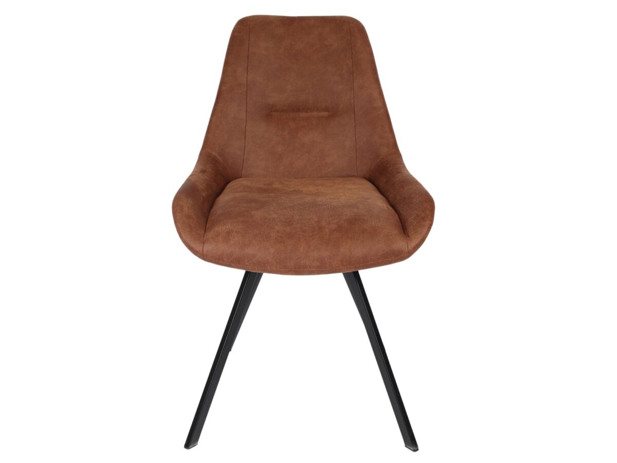 Nowoczesne krzesło tapicerowane na metalowych nóżkach FLORA