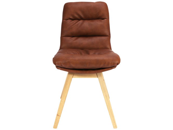 Krzesło z eko skóry na drewnianych nóżkach MARY 3