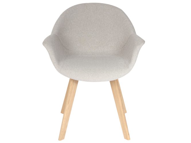 Tapicerowane krzesło na drewnianych nóżkach front ROMA