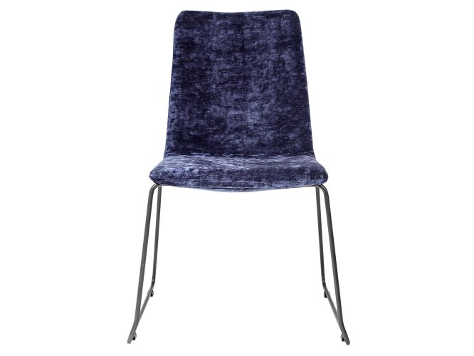 Krzesło niebieskie front WINSTON 2